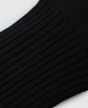 Brunello Cucinelli Black cashmere gloves M2293118