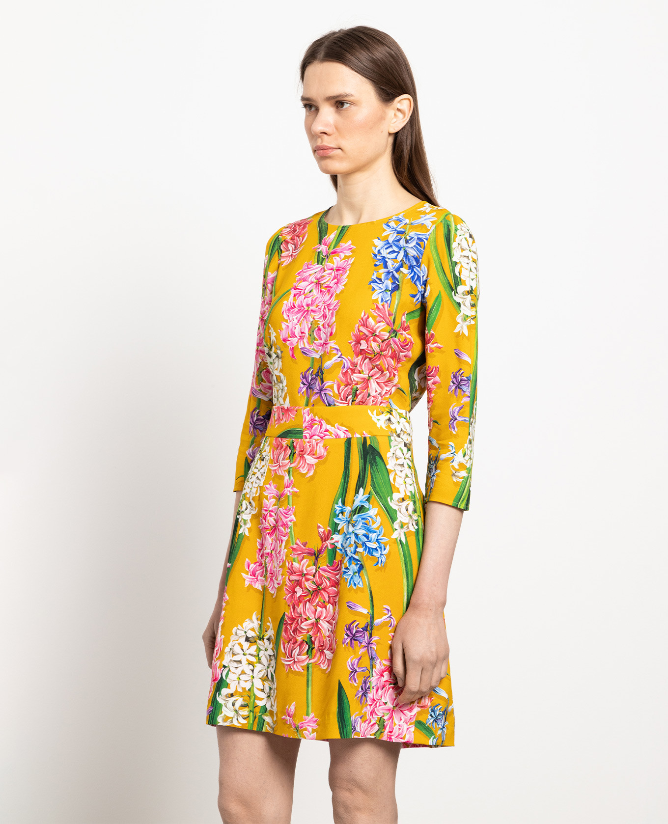 Yellow blouse with Hyacinth print Dolce&Gabbana 3