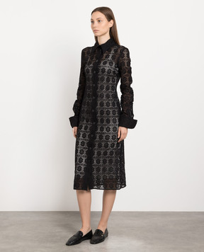 Max Mara Sportmax Black openwork shirt dress Recente RECENTE