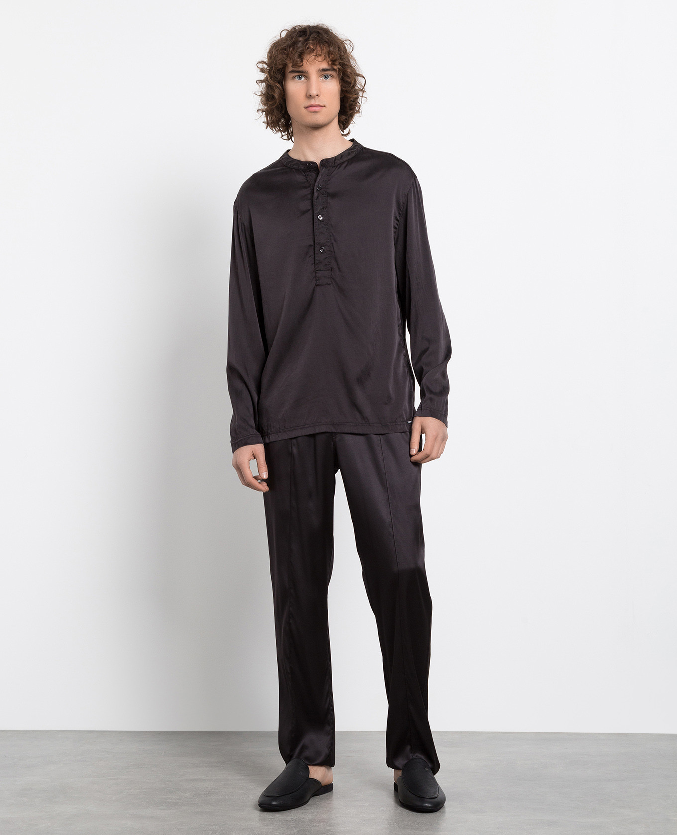 

Brown silk pajama shirt Tom Ford