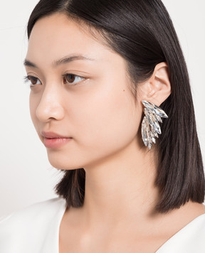 Ellen Conde Silver earrings with crystals F30