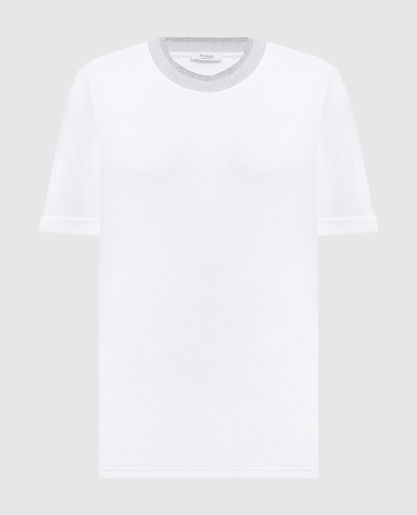 

White t-shirt with a scar Peserico