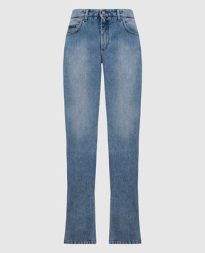 Dolce&Gabbana Blue flared jeans with a distressed effect FTCZADG8JU6