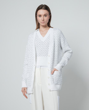 Missoni White cardigan with sequins DS24SM0GBK033O