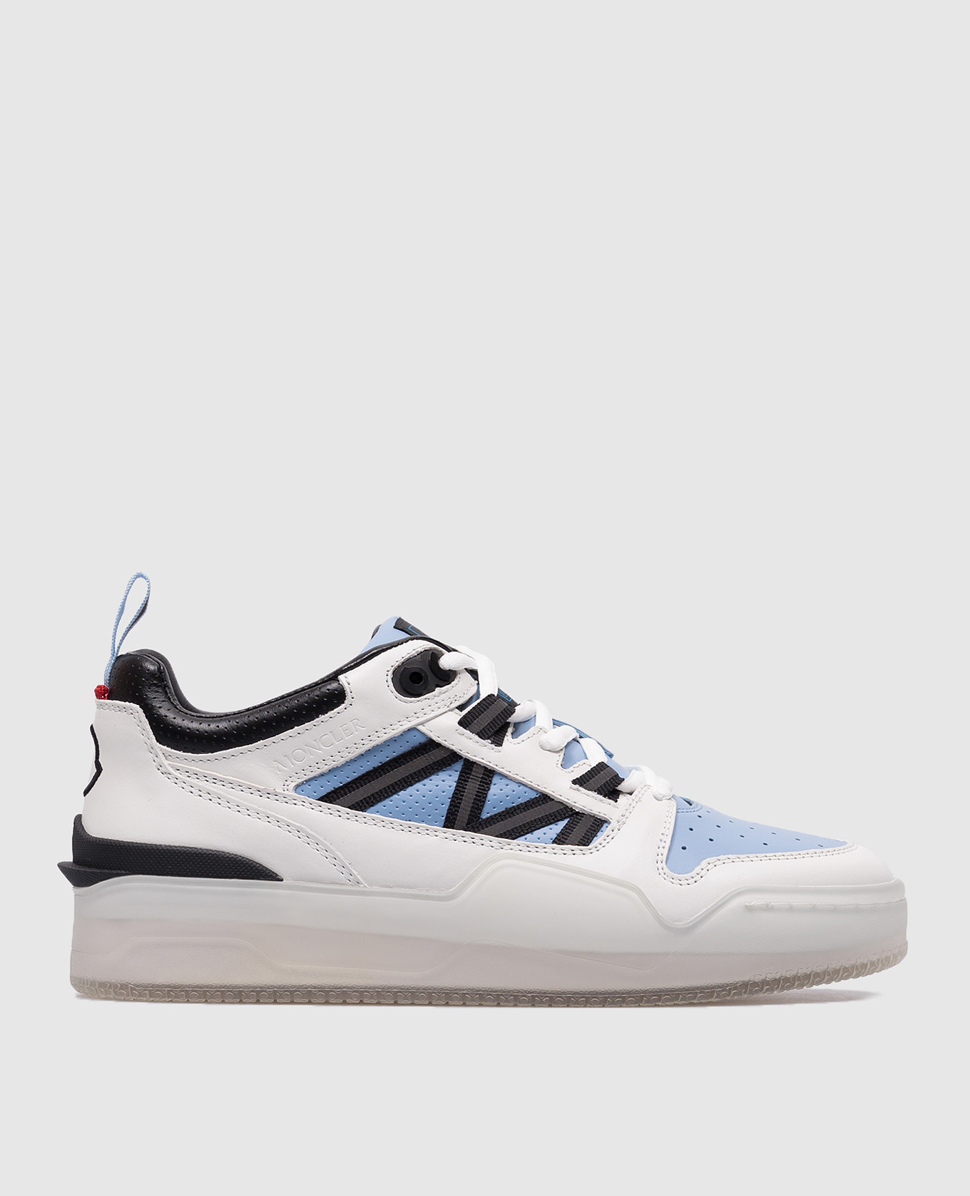 Pivot white leather sneakers moncler