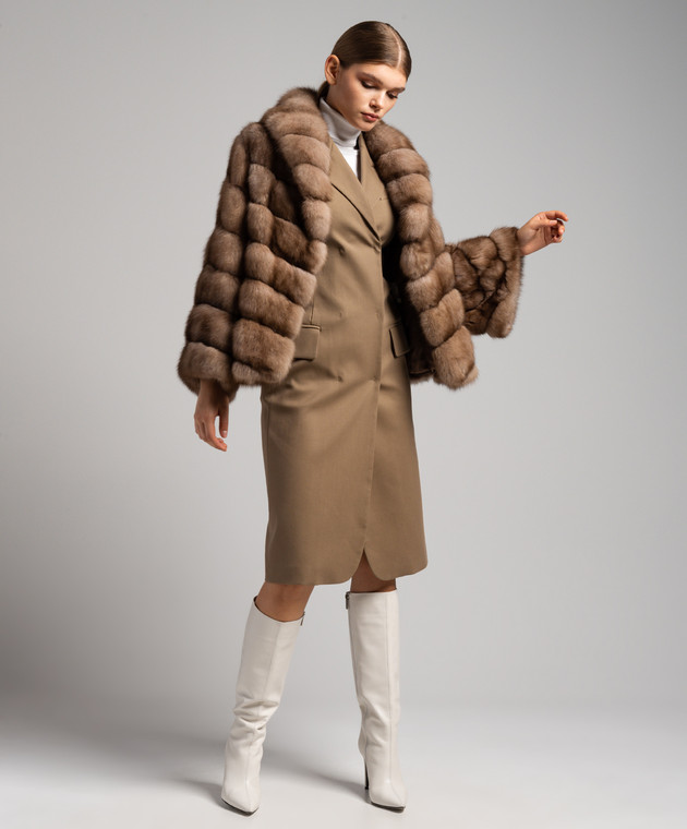 MalaMati - A short fur coat made of sable fur KALLY - buy with 