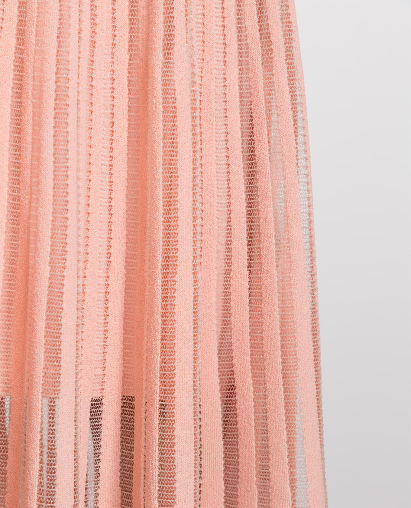Pink midi skirt with translucent inserts Fendi 5