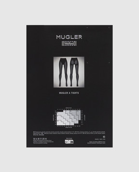 Wolford Mugler 30 DEN red tights 14892