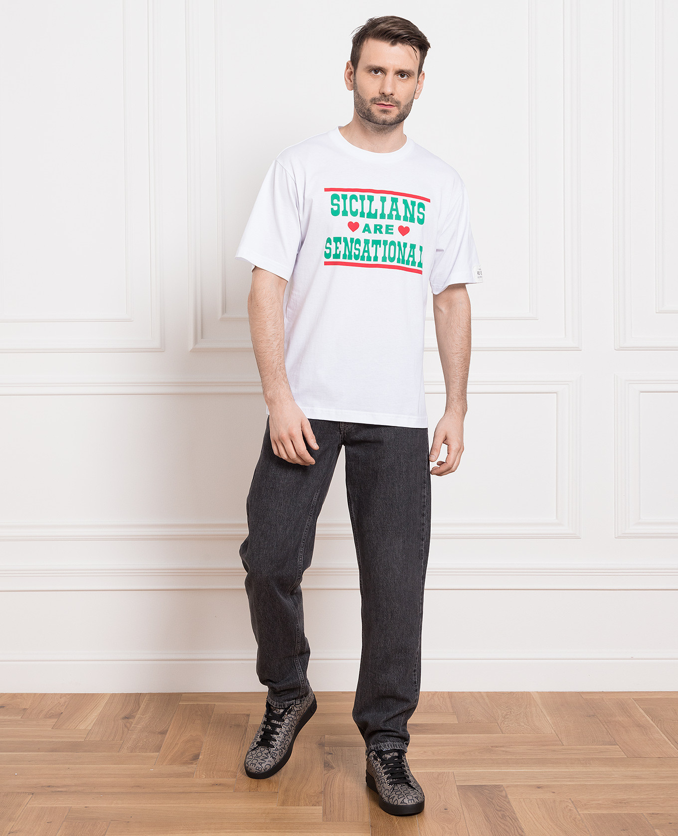 

White t-shirt with a print Dolce&Gabbana