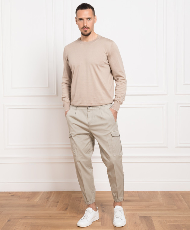 Brunello Cucinelli - Green cargo M289LH0640 - shop with European