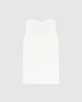 LA PERLA Children's white T-shirt with lace 44725814