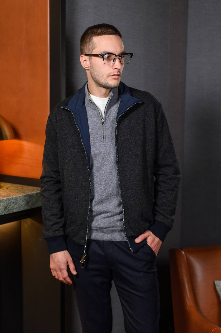 

Blue two-way jacket Cashmere&Whiskey