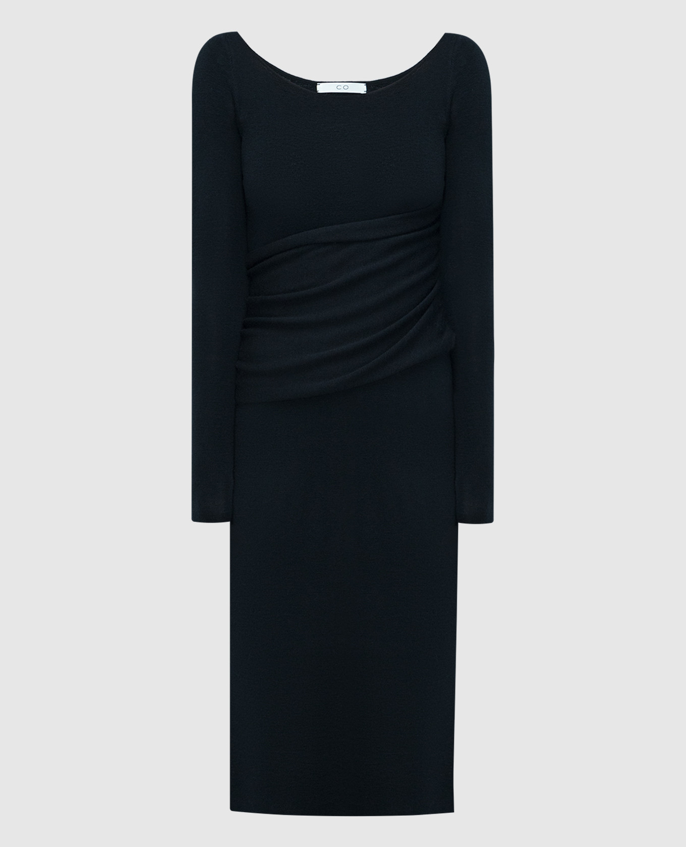 

Black dress made of wool CO