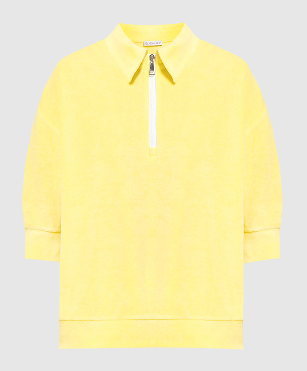 Moncler yellow polo shirt hotsell