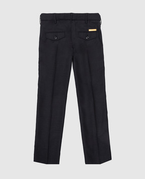 Stefano Ricci Children's dark blue wool trousers Y1T90APAT0W0003E