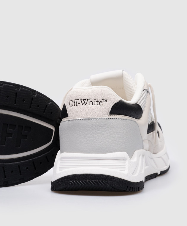 Off-White - White leather Kick Off sneakers with logo