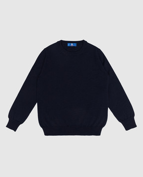 Stefano Ricci Children's blue woolen jumper KY02020G01Y18406