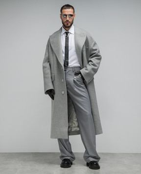 Dolce&Gabbana Gray coat with a free cut G041STGH083
