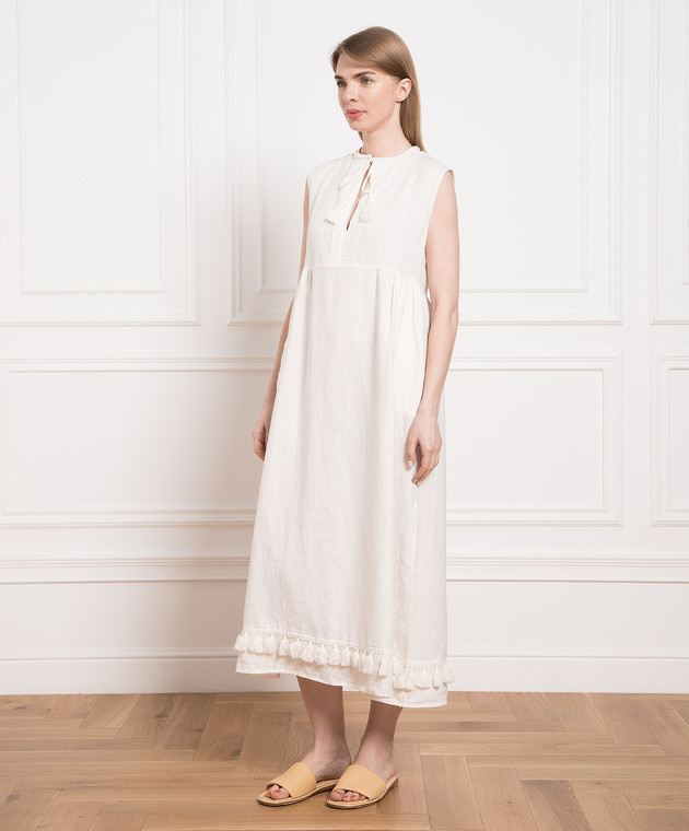 chinese dress ladies Shop The Linen Studio Strapless Dress (Apple Green) main image 0