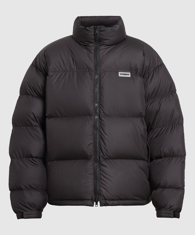 ダウンジャケット・コート VETEMENTS Women Outer UE54JA660B 2712 Black Vetements - Czarna kurtka puchowa z logo UE54JA660B - kup