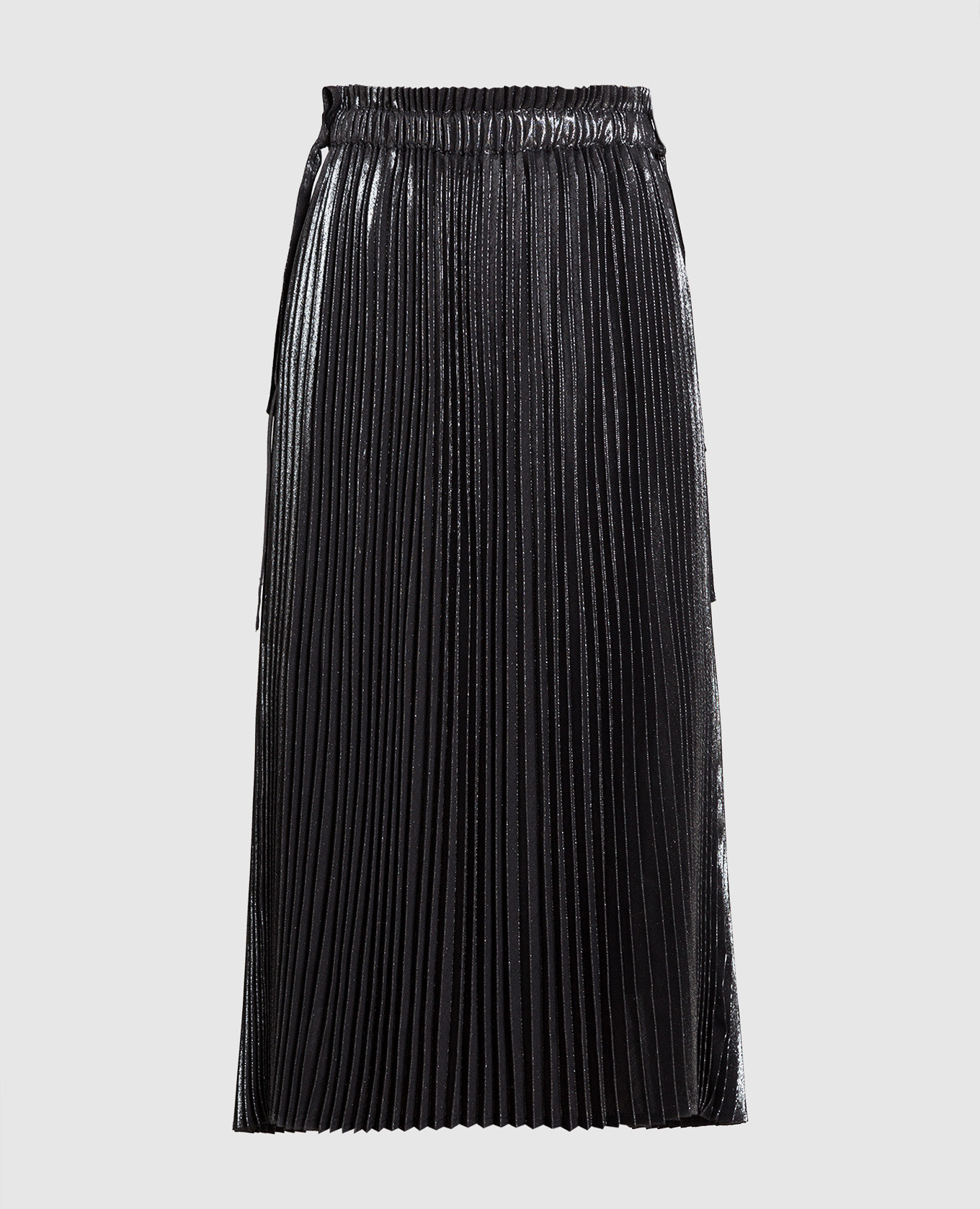 

Charcoal Metallic Pleated Skirt Brunello Cucinelli, Grey