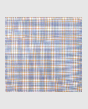 Stefano Ricci Children's gray checkered scarf YFZ25COLJ1775