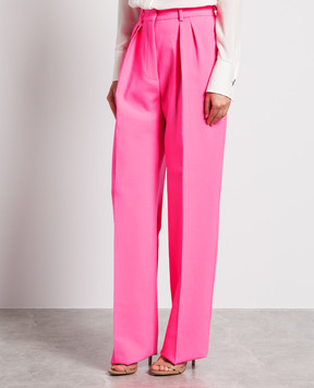 Max Mara Sportmax Pink pants made of wool TIBET