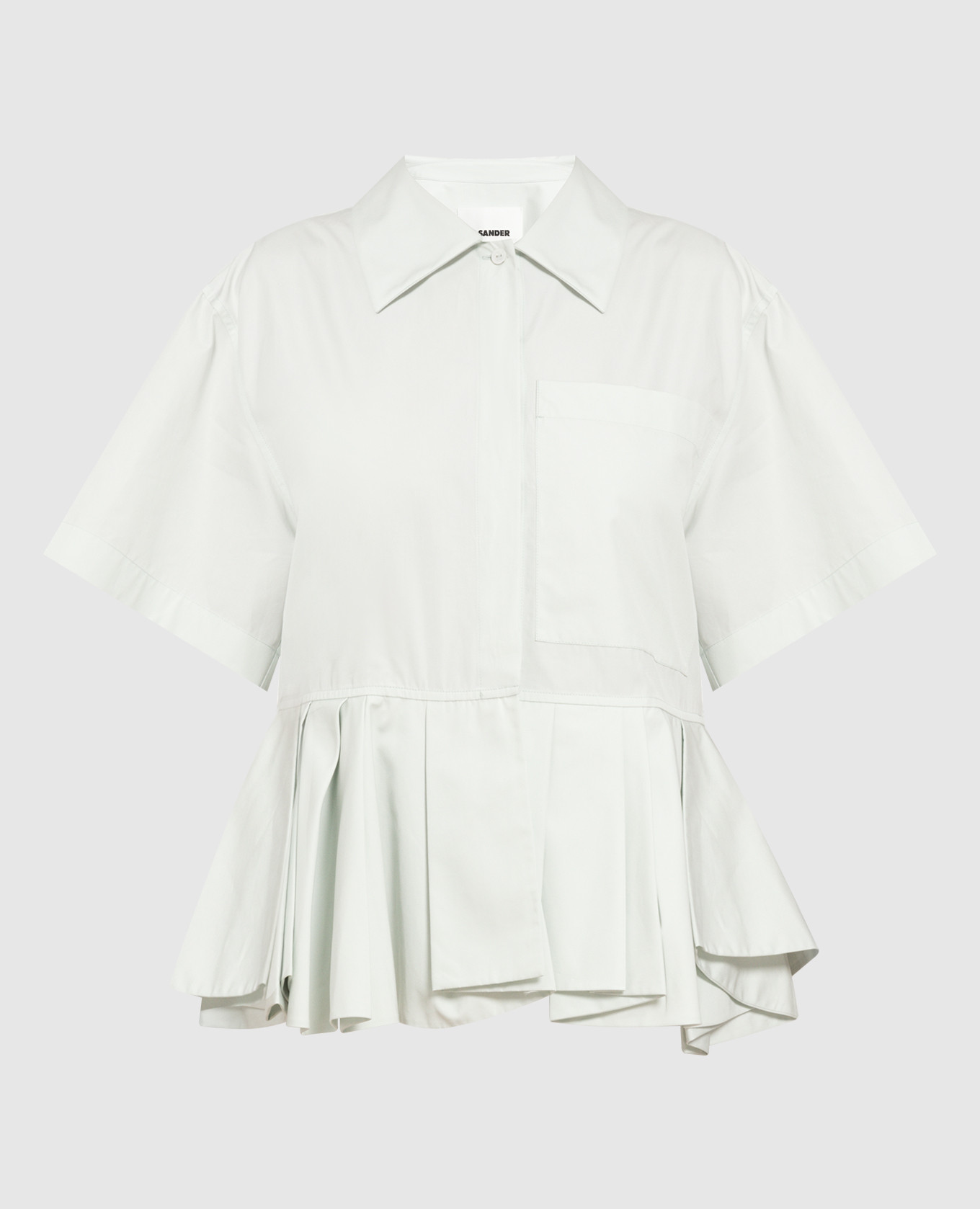 

Mint blouse with peplum Jil Sander, Light blue