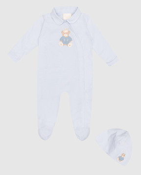 Story Loris Children's blue set of overalls and a cap 31064