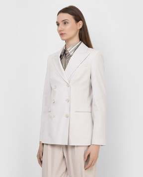 Brunello Cucinelli Double-breasted wool jacket with chains MB5268889P
