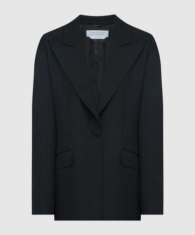 Leiva black wool jacket