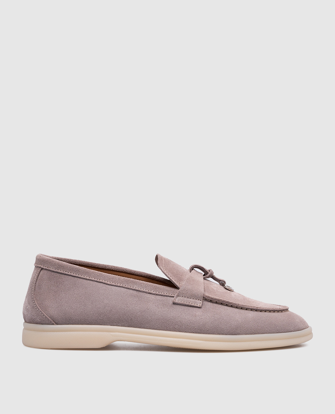 

Flavia logo loafers in gray suede Babe Pay Pls, Серый