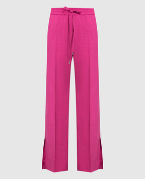Max & Co Pink pants with slits GRISSINO
