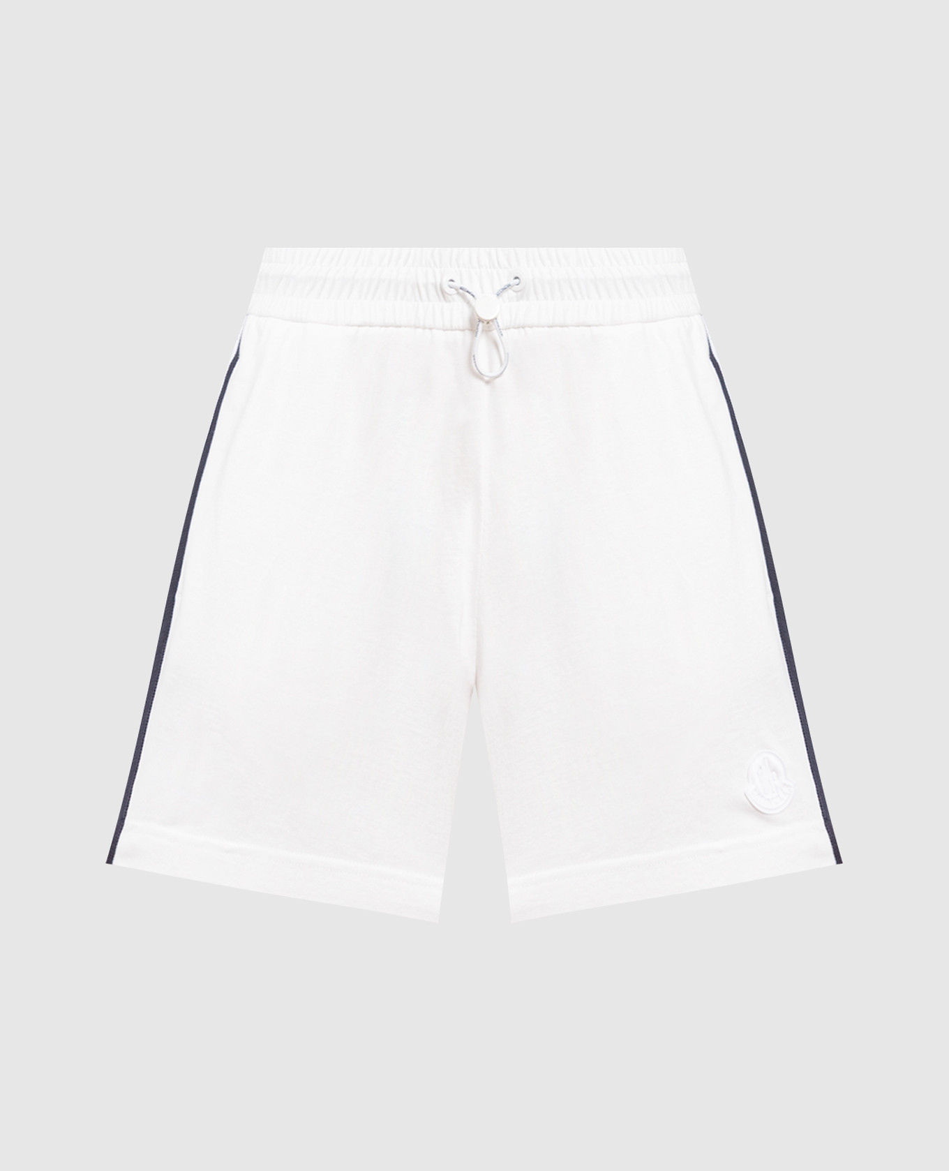 

White shorts with logo Moncler