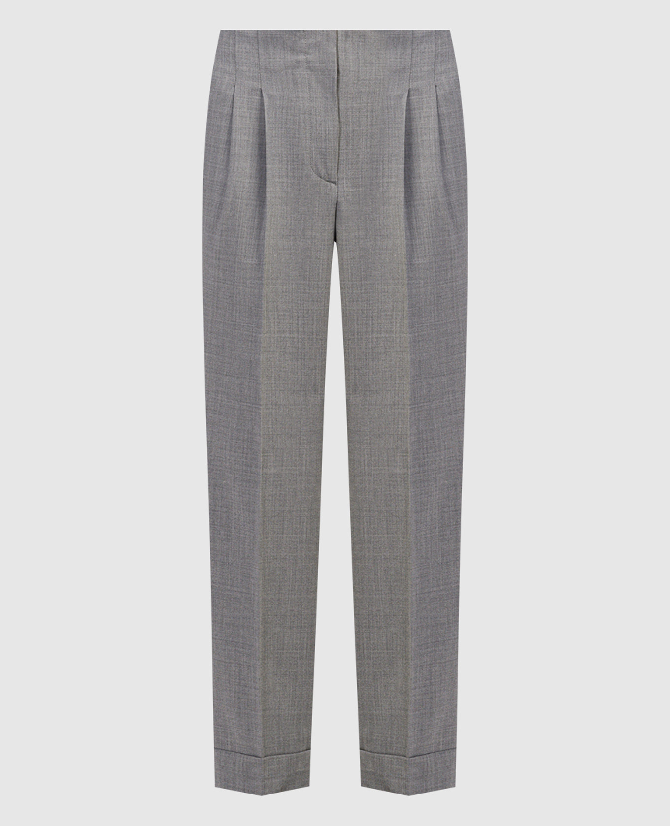 

Gray trousers with textured logo Peserico, Серый