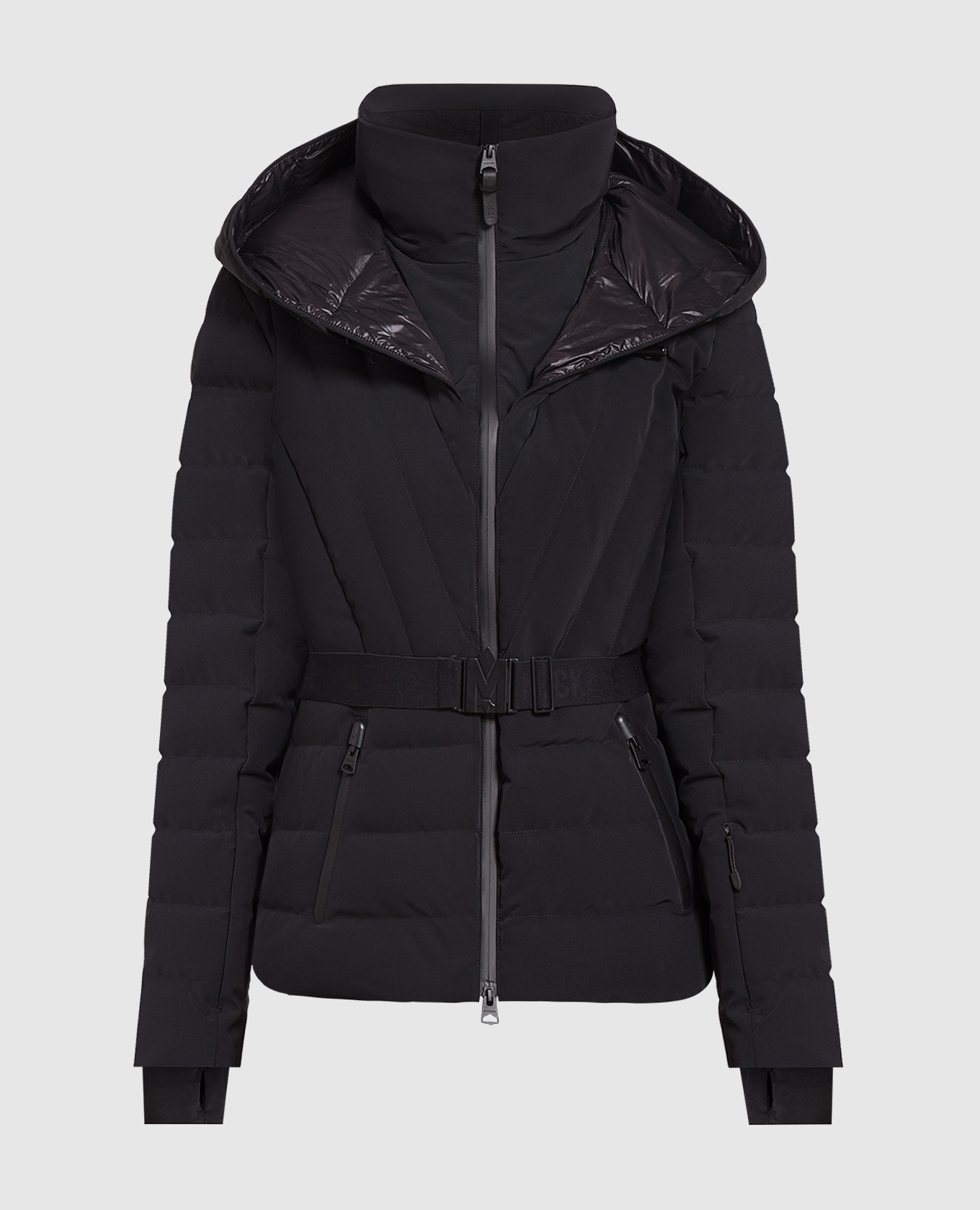 

ELITA black ski down jacket with logo Mackage, Черный