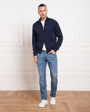 Stefano Ricci Blue jeans with a distressed effect MST32S3200T0086