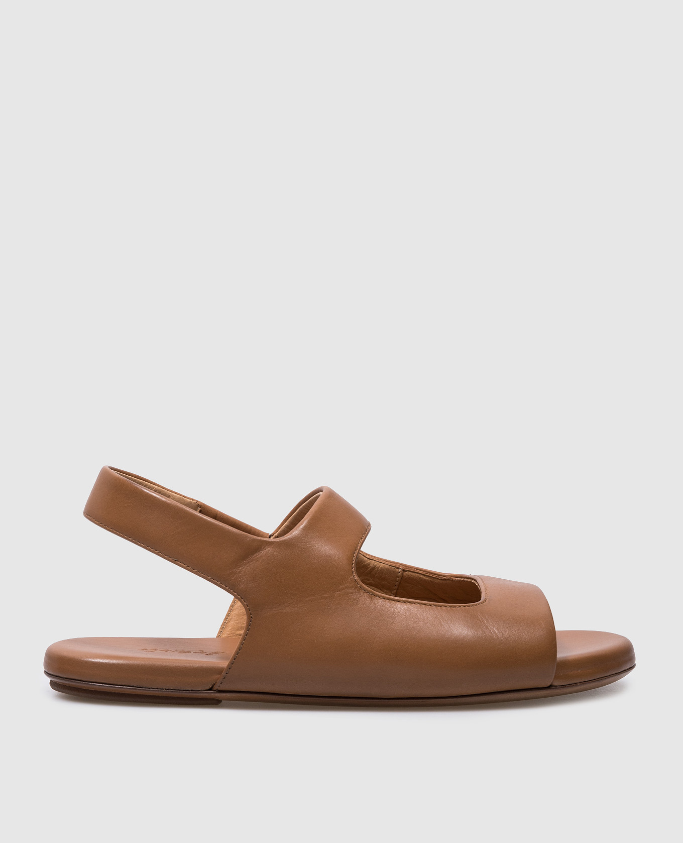 

Brown leather sandals Marsell, Коричневый