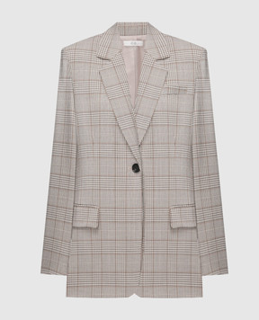 CO Beige checked jacket 6967MPWS