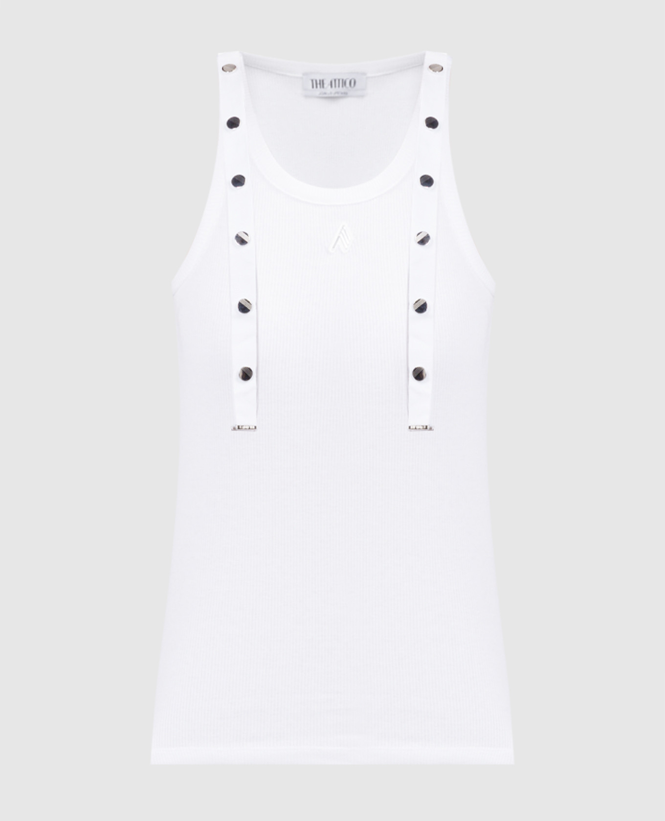 

White striped top with ribbon The Attico