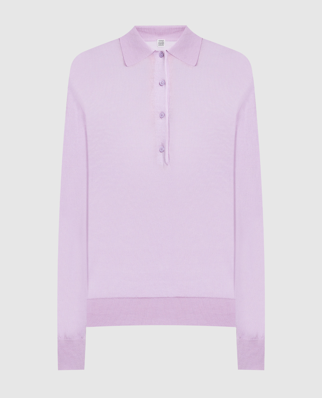 

Purple wool polo shirt Toteme, Violet