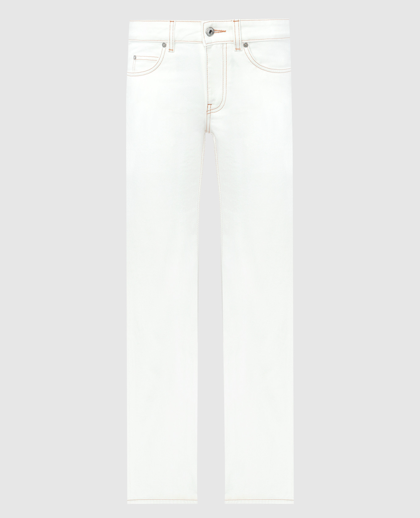 White jeans with logo patch Off-White