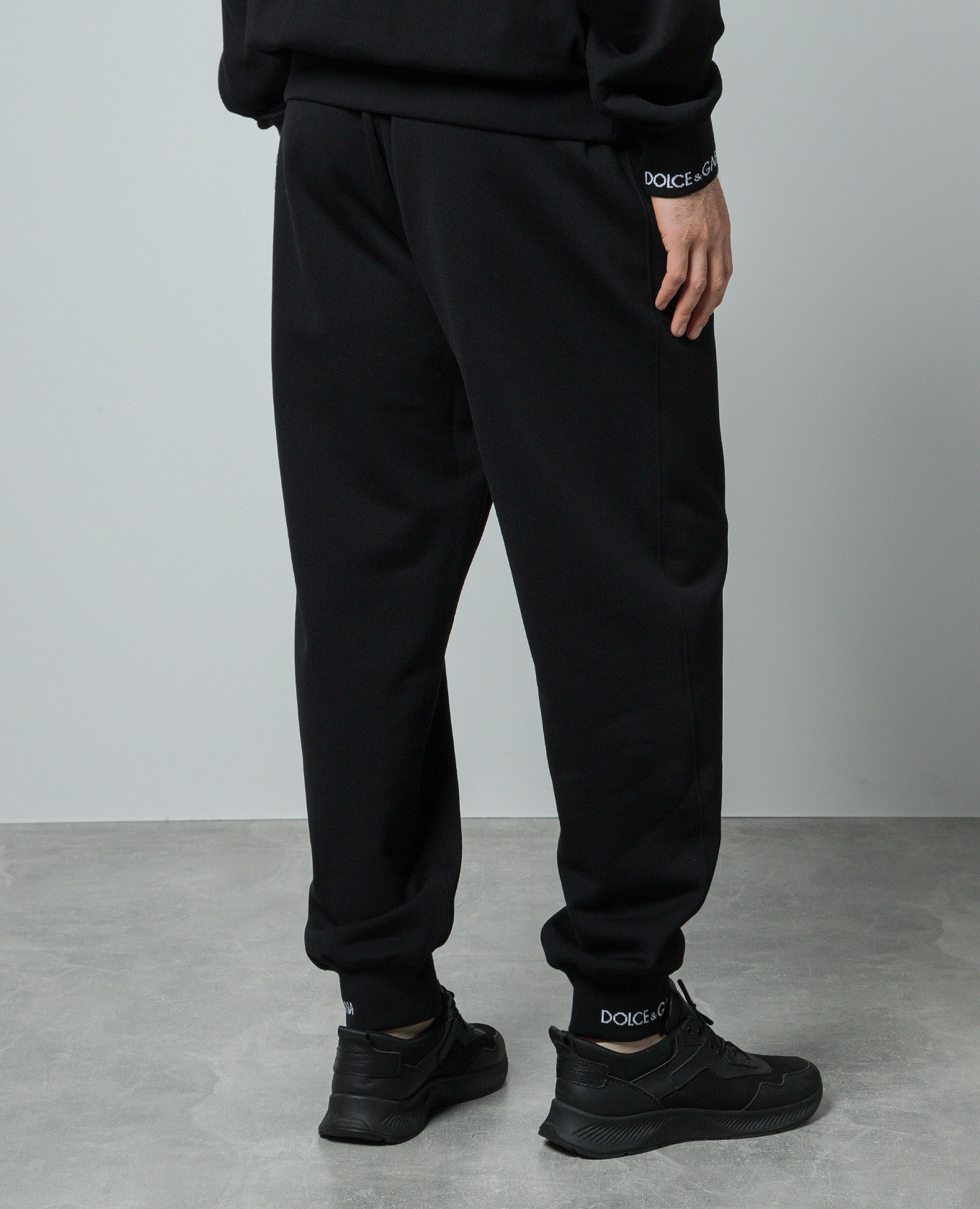 

Black joggers with a logo pattern Dolce&Gabbana