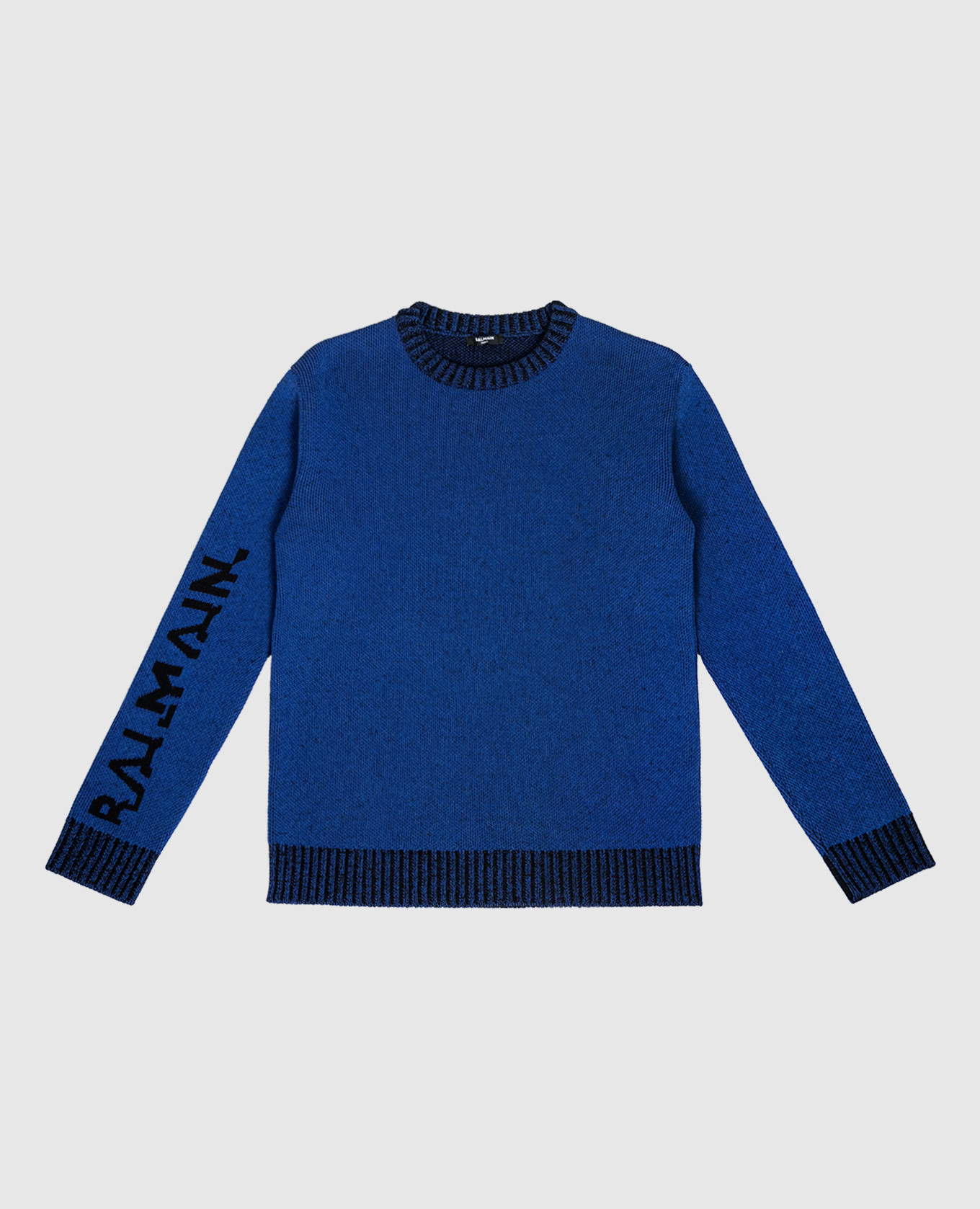 Children's blue sweater with a logo balmain