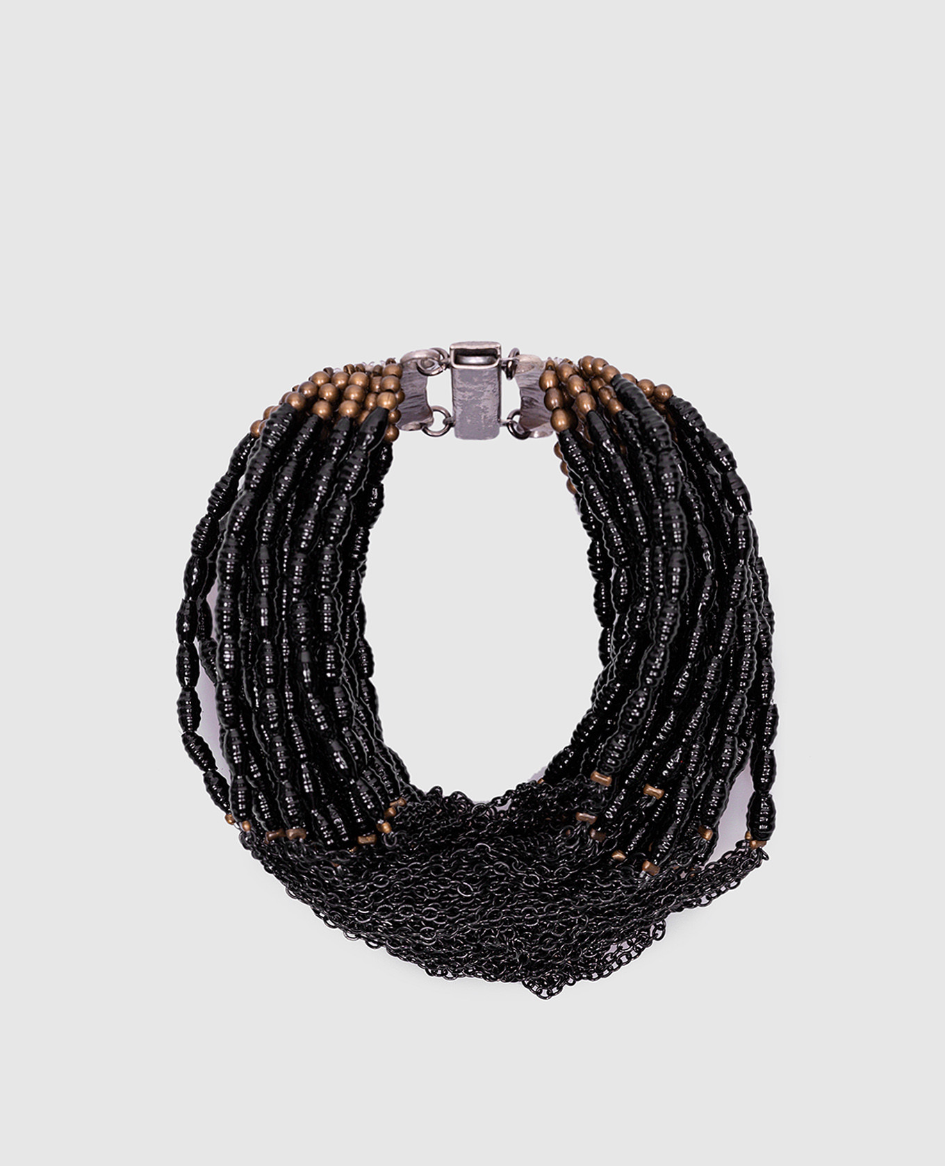 

Black bracelet with beads Marc Le Bihan