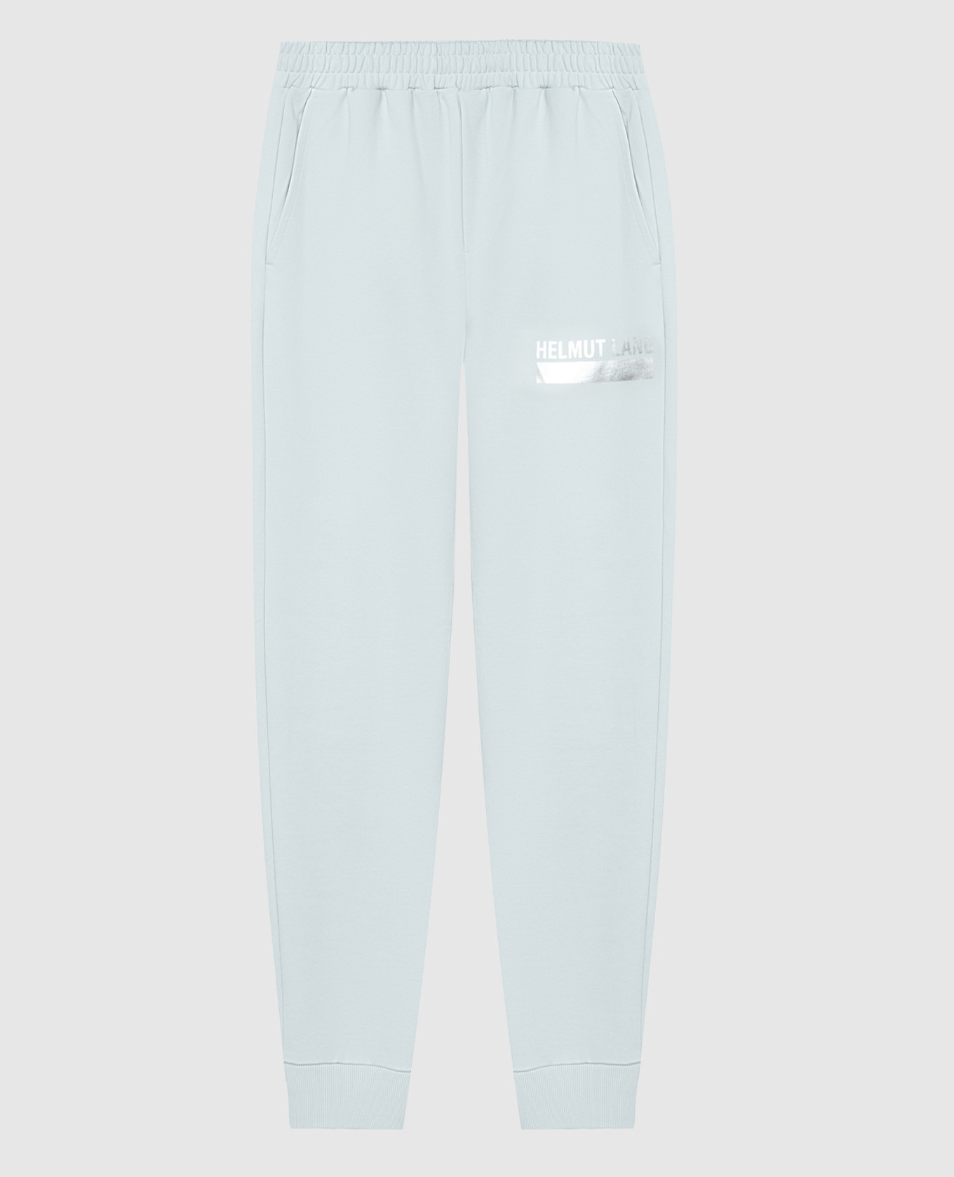 

Blue joggers with SPACE logo print Helmut Lang, Light blue