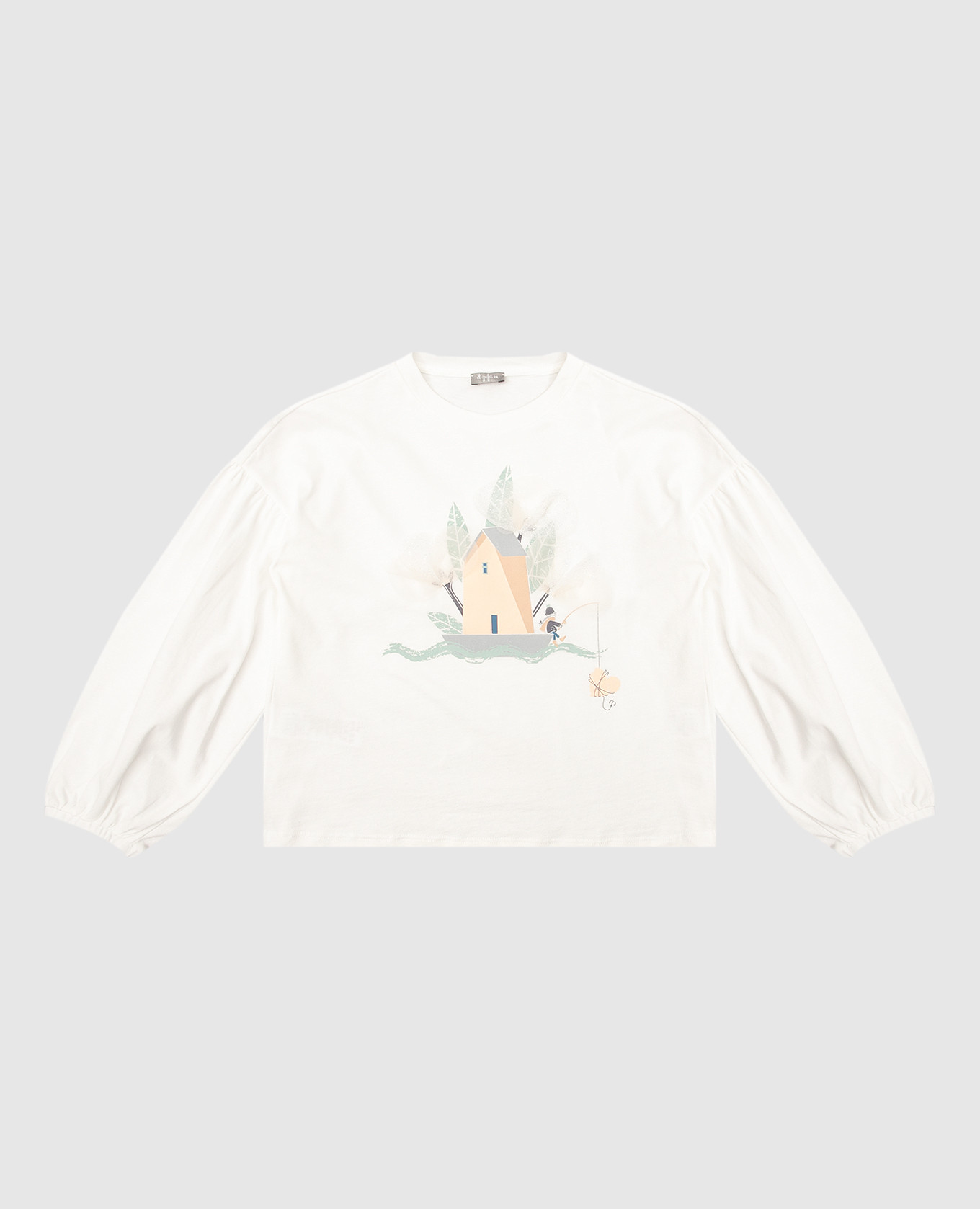

Children's printed blouse Il Gufo, White