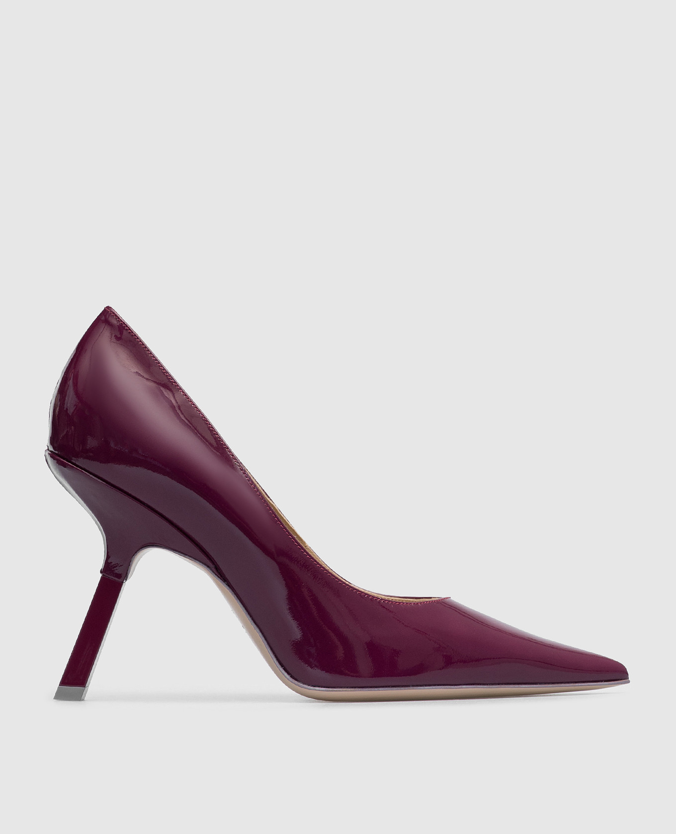 Satin 95 purple patent leather boat shoes sebastian milano