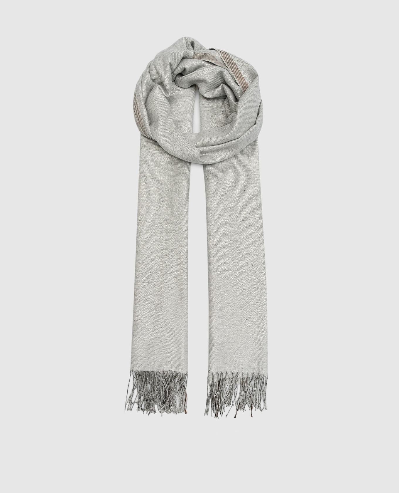 

Gray stole with lurex Brunello Cucinelli, Grey