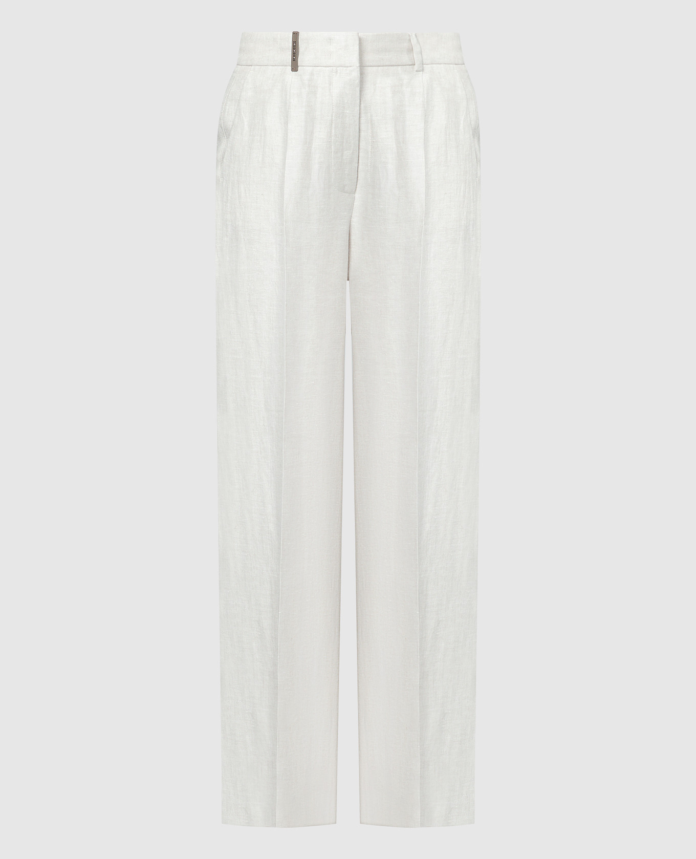 Gray linen pants peserico